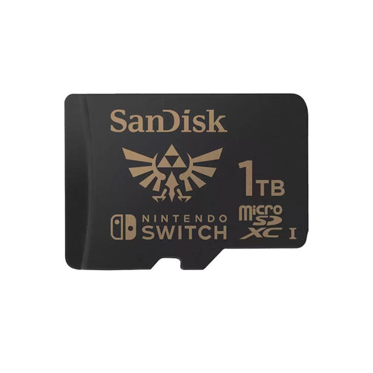 SanDisk Officially Licensed Nintendo MicroSD Memory Card - 1TB, Zelda Triforce