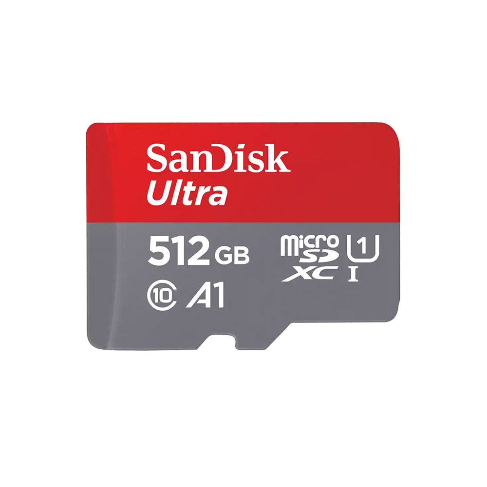 SanDisk Ultra microSD Class 10 A1 Memory Card - 512GB, 150MBs