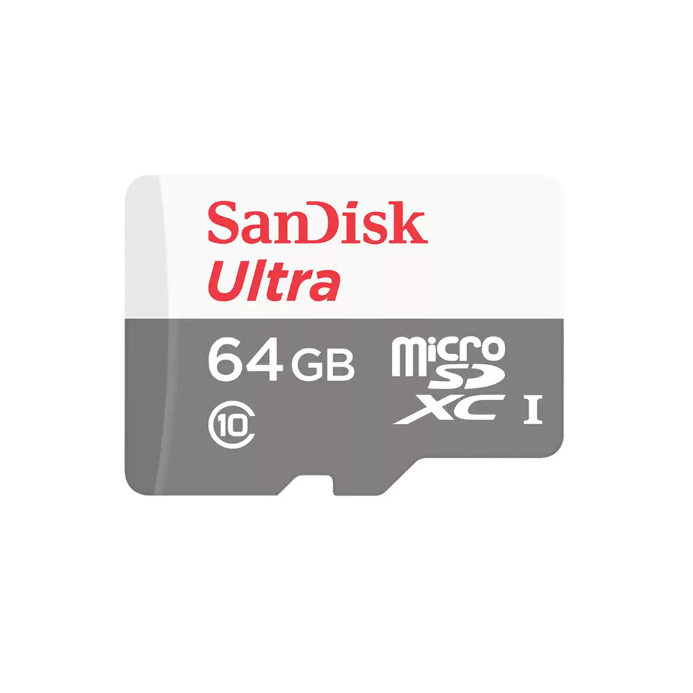 SanDisk Ultra MicroSD Class 10 Memory Card - 64GB, 100MB/s