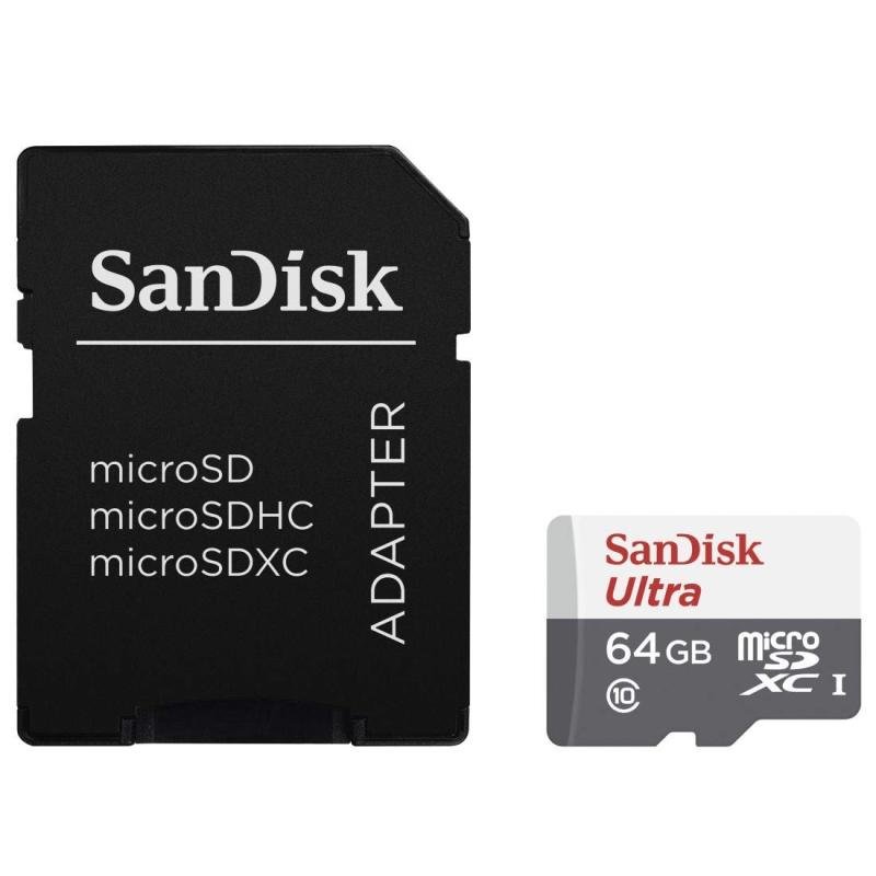 Sandisk Ultra micro SD Class 10 Memory Card - White/Gray